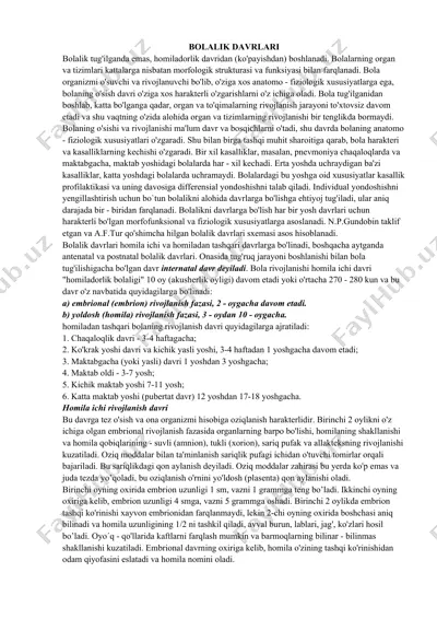 bolalik davrlari — DOCX