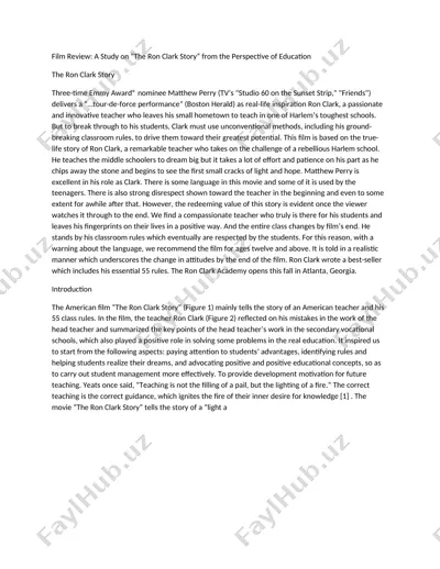 the ron clark story — DOCX