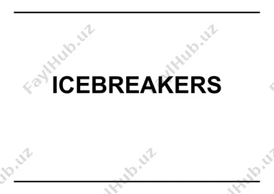 icebreakers — DOC