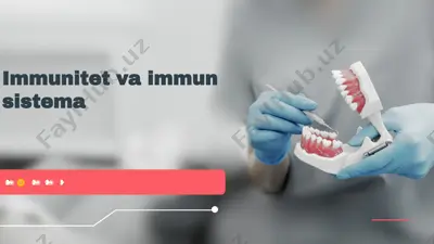 immunitet va immun sistema — PPTX