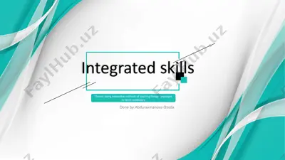 integrated skills — PPTX