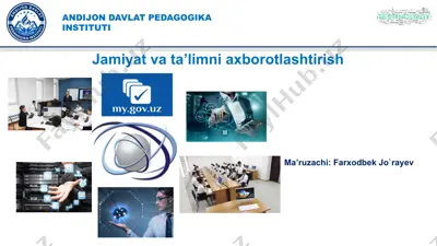 jamiyat va ta’limni axborotlashtirish — PPTX