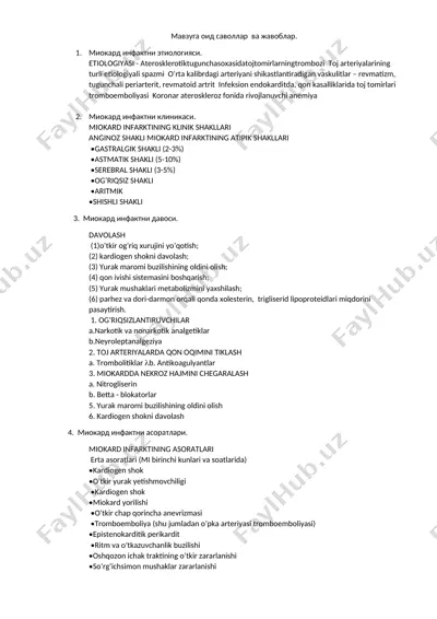 miokard infarktni tavsiflash — DOCX