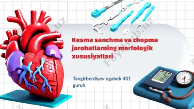 jarohatlarning tuzilishi va morfologiyasi — PPTX