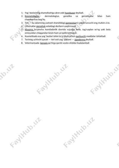 kosmetik mahsulotlar — DOCX