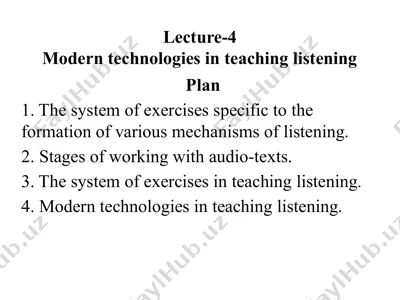 modern technologies in teaching listening — PPTX