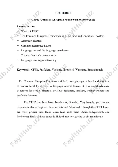 common european framework of reference (cefr) — DOCX