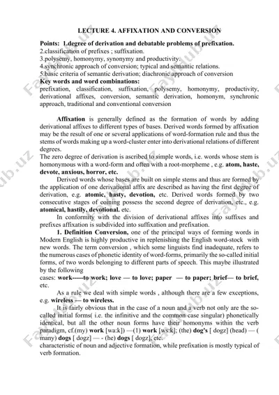 lecture 4: affixation and conversion — DOCX