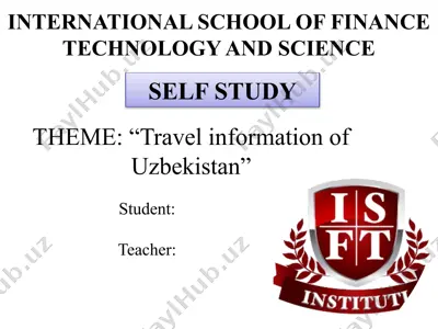 travel information of uzbekistan — PPTX