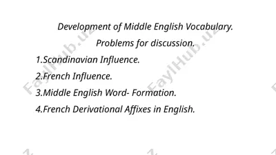 development of middle english vocabulary — PPTX