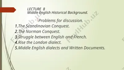 middle english historical background — PPTX