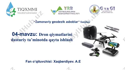 zamonaviy geodezik asboblar — PPTX