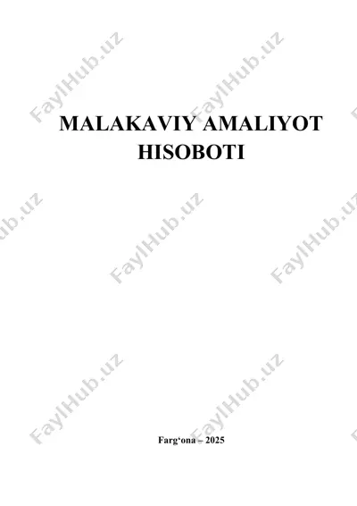 marxamat tumani xalq banki amaliyot hisoboti — DOCX