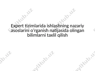bilimlar ombori — PPTX