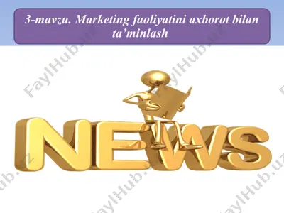 marketing tashkixabarnoma — PPTX