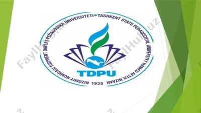 tarbiyachining ish rejasi — PPTX