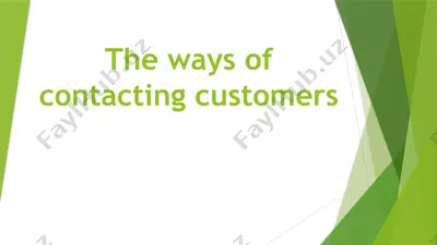 communication with customers — PPTX