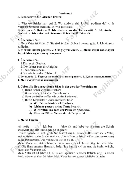 deutsch übungen — DOCX