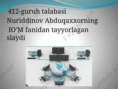 fanlarni o'qitishning tashkiliy shakllari — PPTX