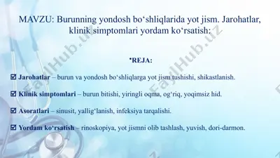 burunning yondoshbo‘shliqlari — PPTX
