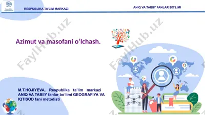 azimut va masofani o‘lchash — PPTX