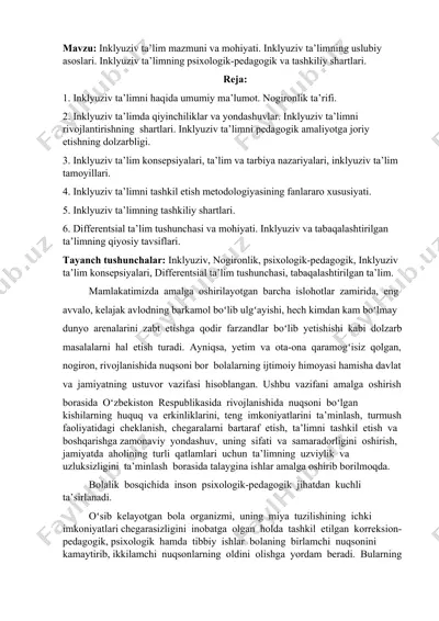 inklyuziv ta’lim mazmuni va mohiyati — DOC