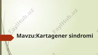 kartagener sindromi — PPTX