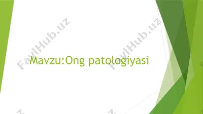 ong patologiyasi — PPTX