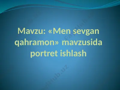 abu rayhon beruniy portreti haqida ma'lumotlar — PPTX