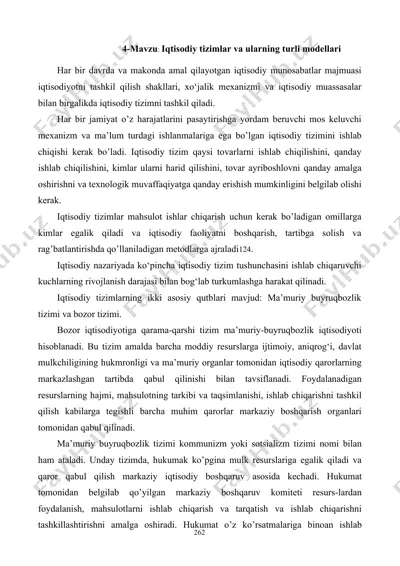 iqtisodiy tizimlar va ularning turli modellari — DOC