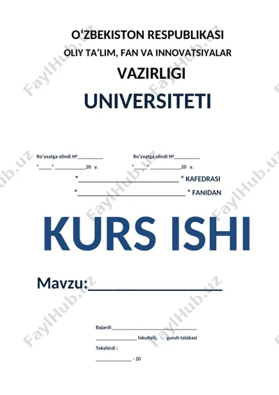kurs ishi "4-sinf ona tili darslarida morfemik birliklar ustida ishlash" — DOC