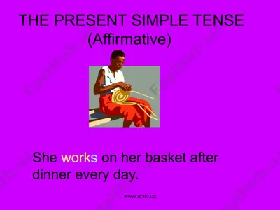 the present simple tense — PPT