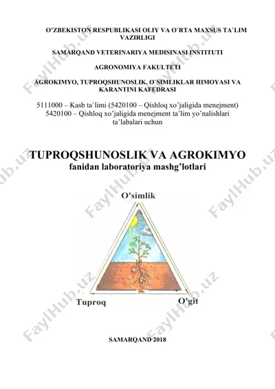 tuproqning co2 karbonatlar miqdorini aniqlash — DOC