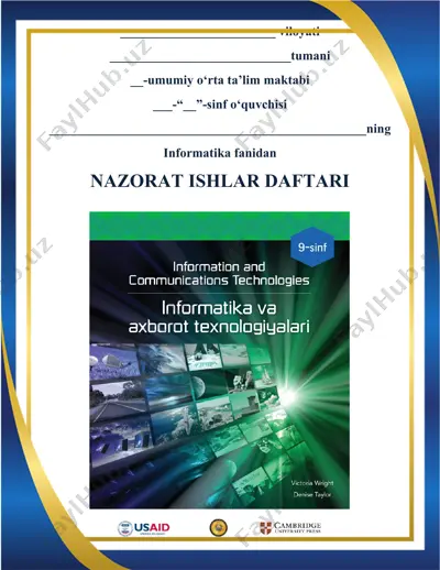nazorat ishlar daftari — DOC