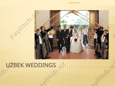 uzbek weddings — PPTX