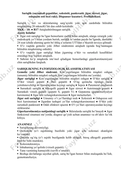 sariqlik — DOC