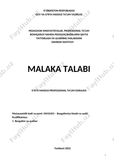 buxgalteriya hisobi va audit — DOC