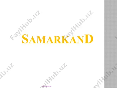 samarkand — PPTX