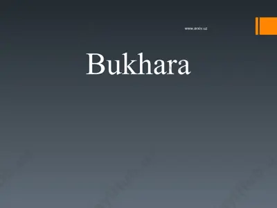 bukhara — PPT