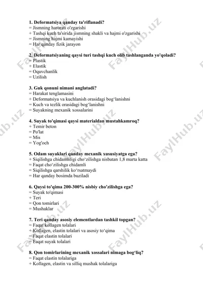deformatsiya haqida ma'lumotlar — DOC
