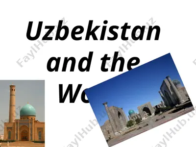 uzbekistan and the world — PPT