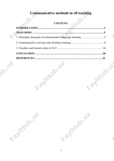 communicative methods in efl teaching — DOC