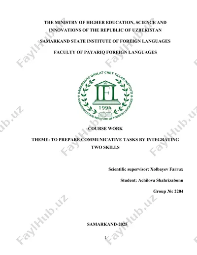 course work — DOC
