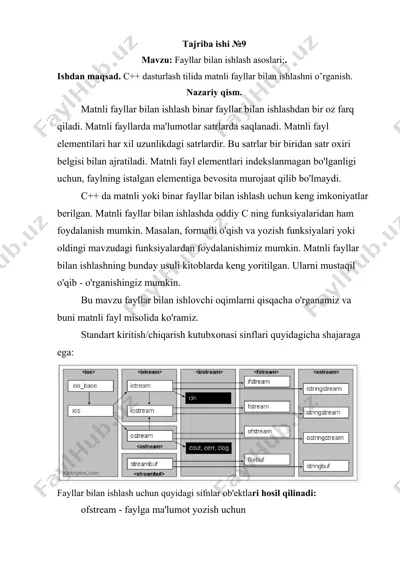 fayllar bilan ishlash asoslari — DOC