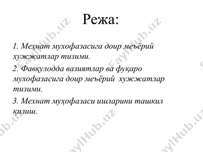 hayotiy faoliyat xavfsizligi — PPT