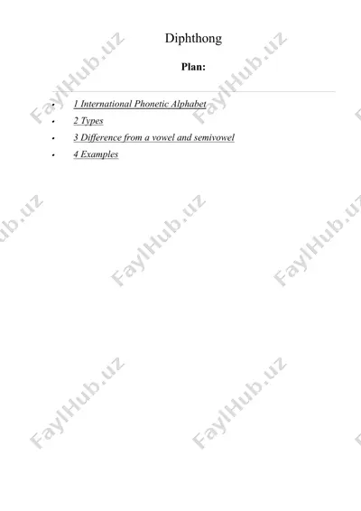 diphthong — DOC