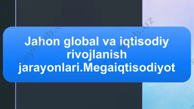 global economy — PPTX