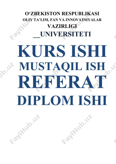 fayllar bilan ishlash metodlari — DOC