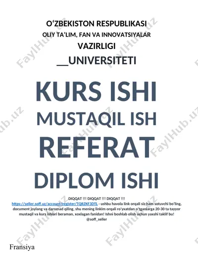 fransiya davlat tuzumi — DOC