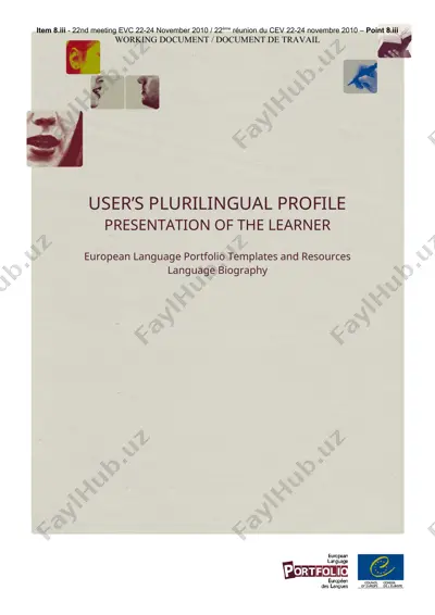 european language portfolio templates and resources — DOC